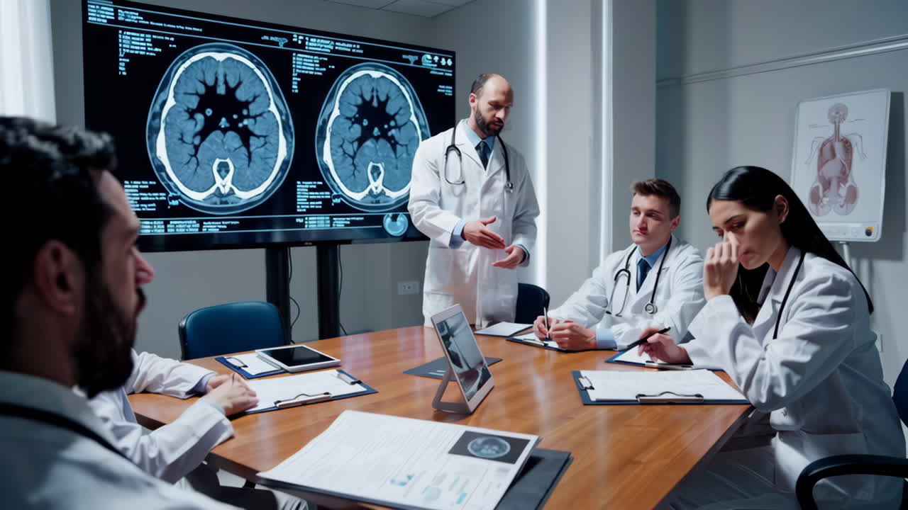 Riunione della squadra medica