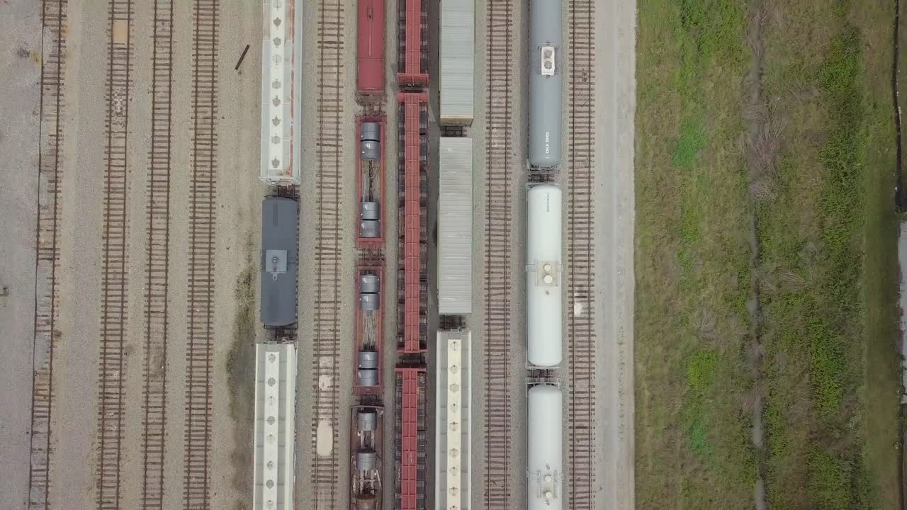 Pan over Trains and tracks