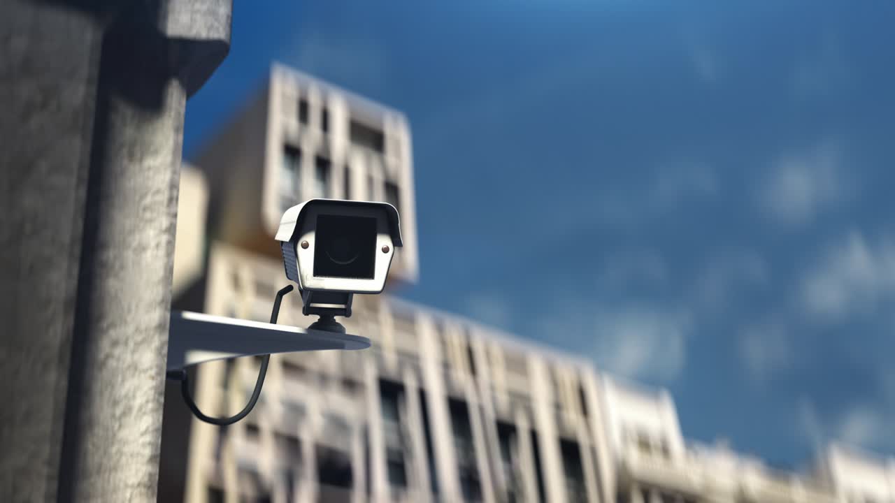 You're being watched. CCTV camera surveillance, always under control, security