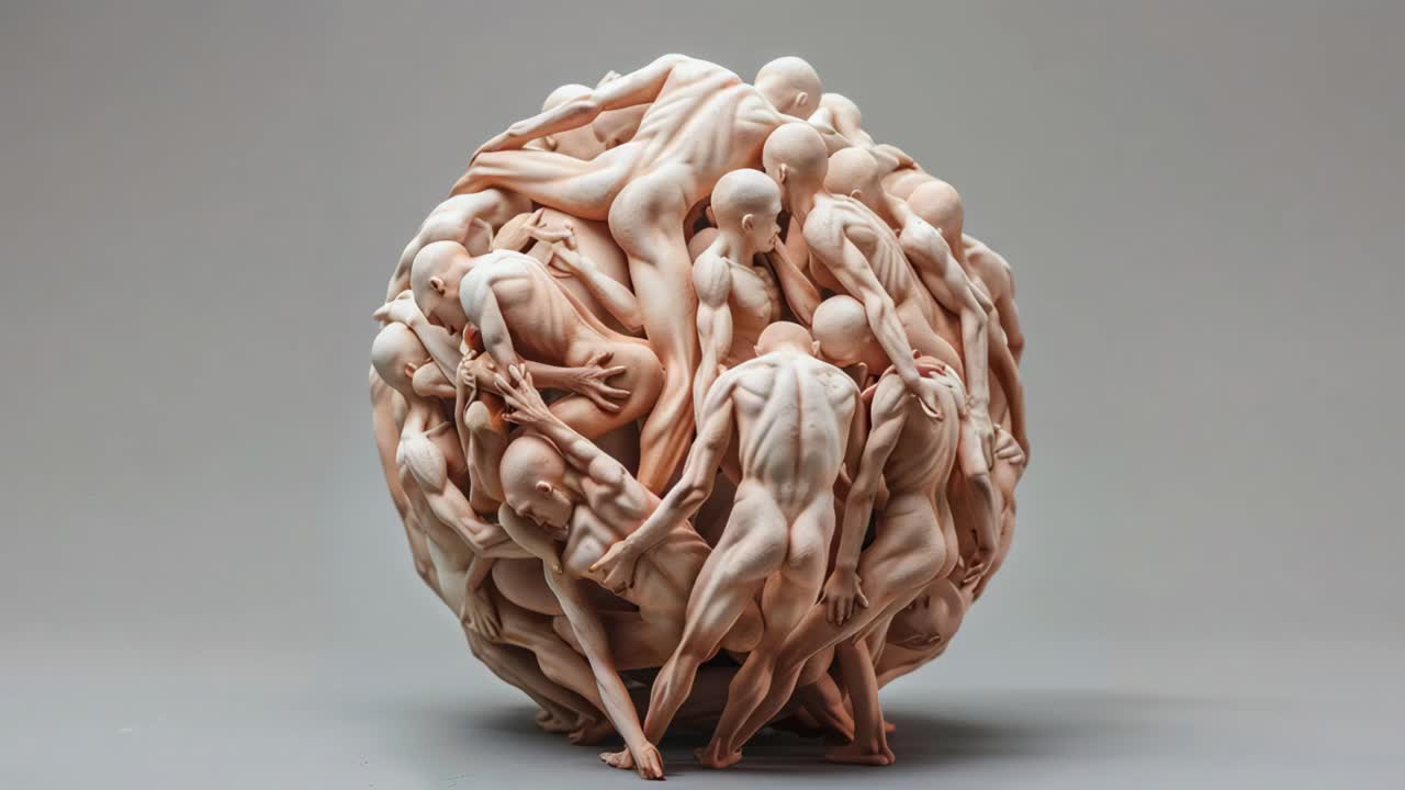 Intertwined Human Forms