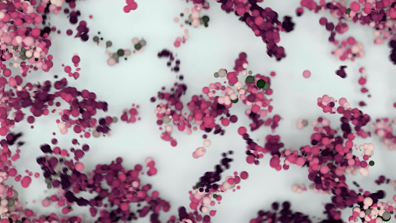 분자들은 결합하고 혼합함에 따라 색을 바니다.