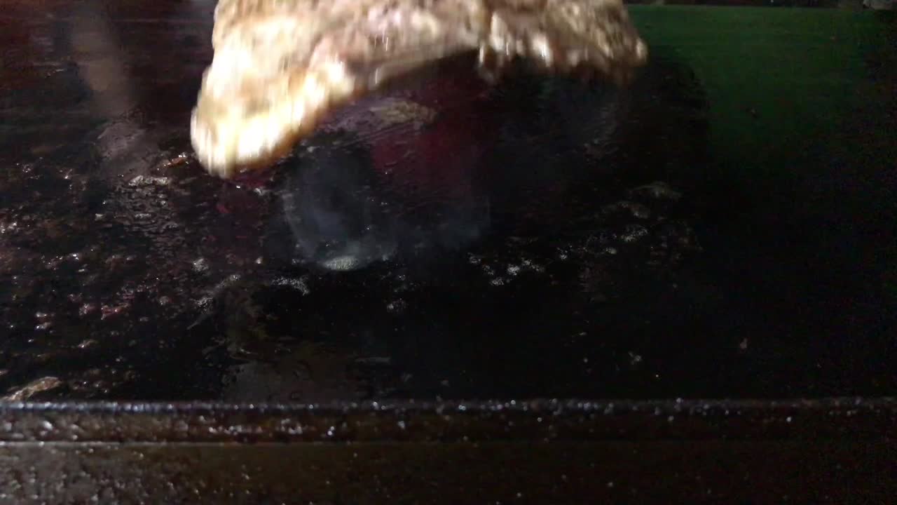 Steak meat grilled roast on hot stove