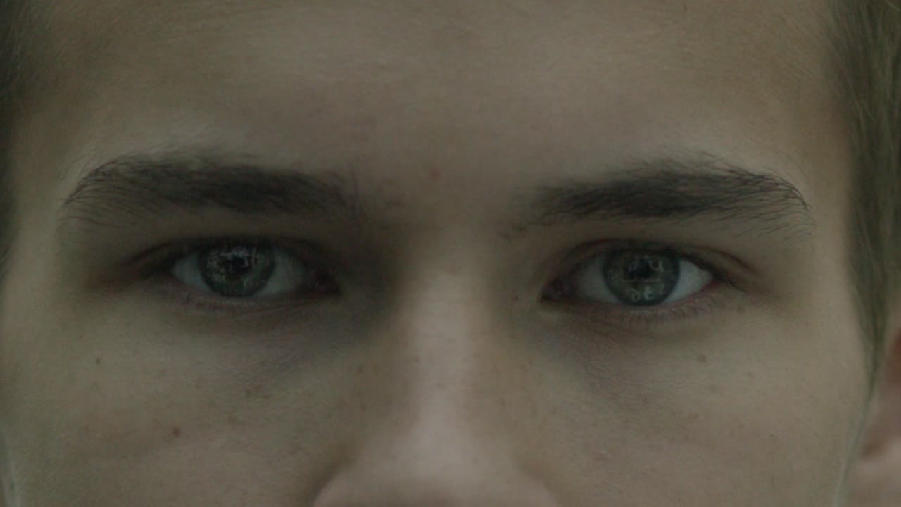 primer plano de los ojos