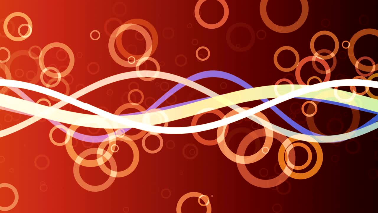 Hot Retro Circles and Waves