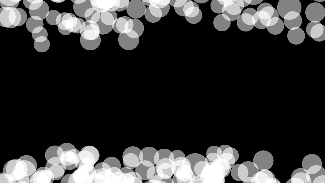 Balls or Spots Motion. Overlay template. Seamless Loop