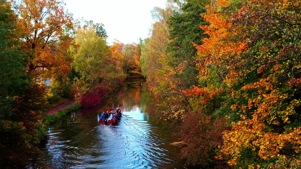boat ride in amberg bavaria on vils river