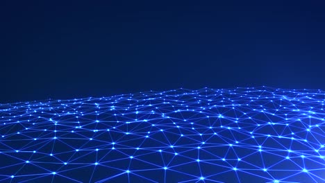 technological blue background dot and line connection, futuristic, cyberspace data matrix concept.