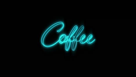 emerging blue coffee neon billboard 4k