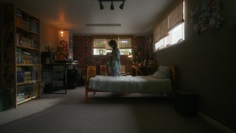 teenage girl in a bedroom