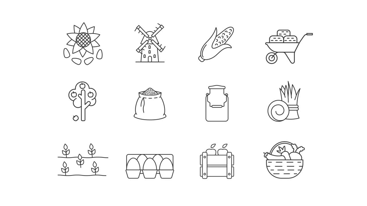 Farming and Agriculture Icons