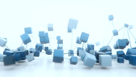 el concepto de cadena de bloques abstracto de 4k.