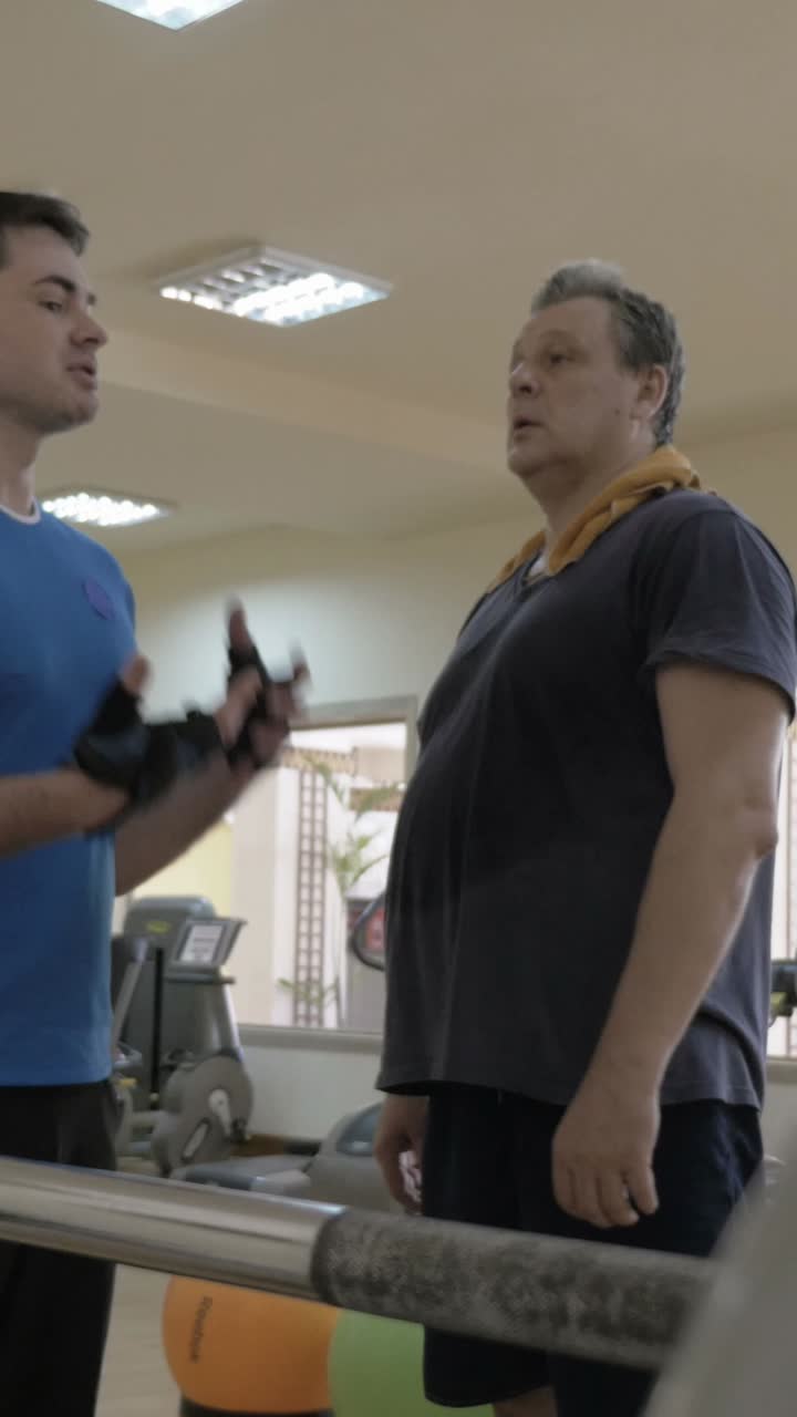 Men Working Out at Gym