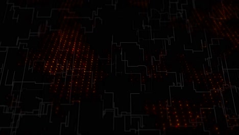 futuristic hud technology digital data network blockchain connection digital cyberspace abstract