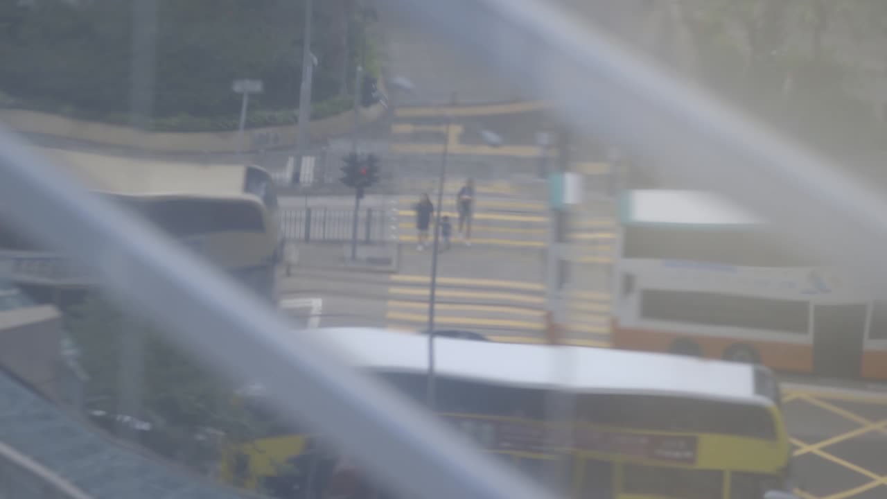 Building glass wall reflection in HK 1