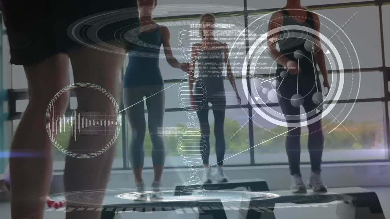 여성 그룹과 함께 데이터 처리