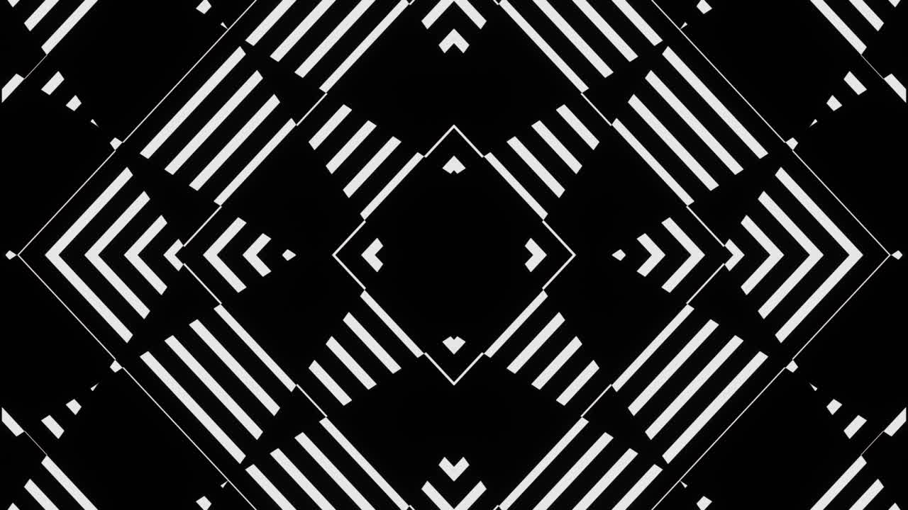 Pulsating black and white abstraction