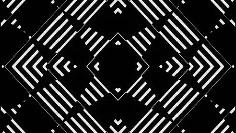 pulsating black and white abstraction