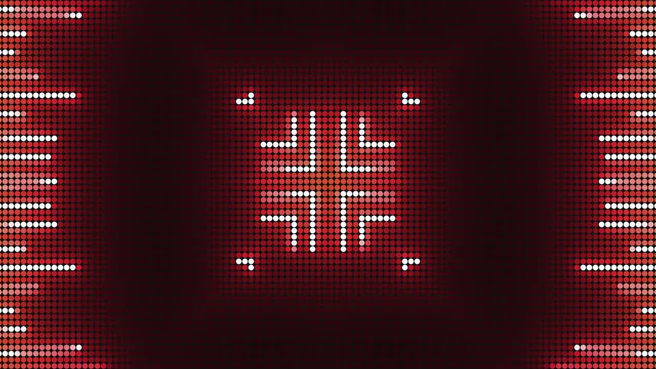 Red and White Dot Pattern