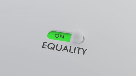 switching on the equality switch