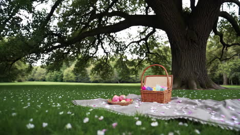 picnic under a majestic tree