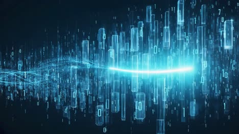 abstract digital binary data network