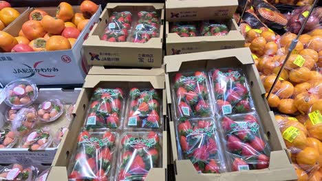 opening boxes of vegetables in a grocery store.