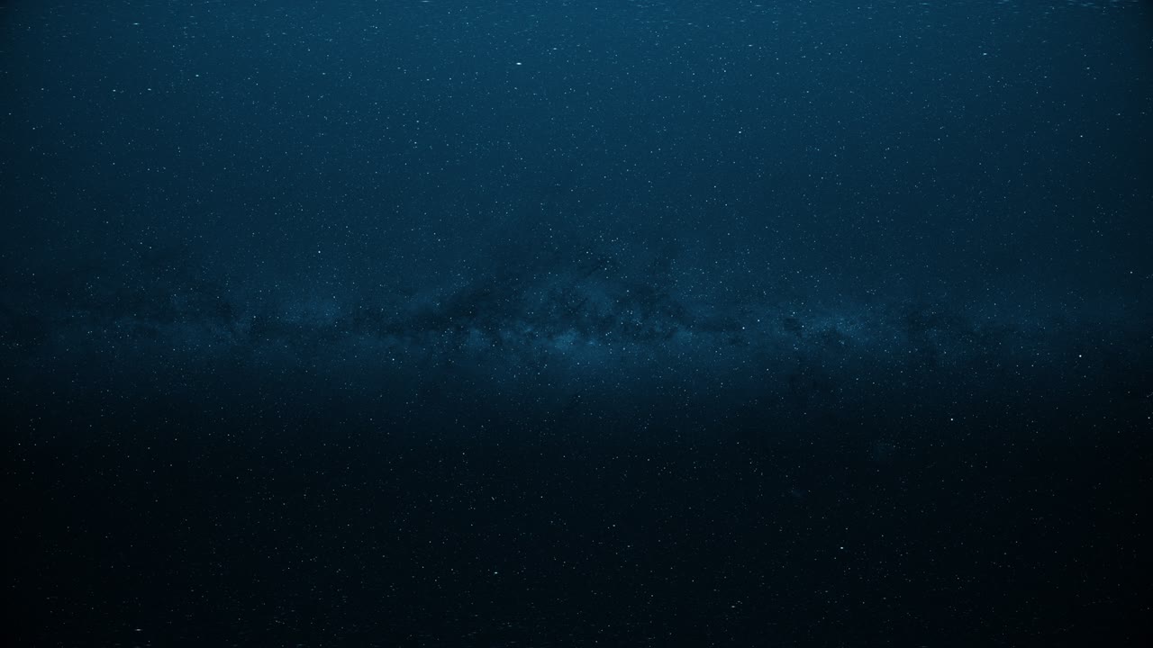 night sky with a lot of shining stars and milky way, background animation