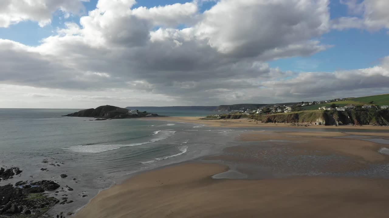 playa bantham lento pan devon, reino unido