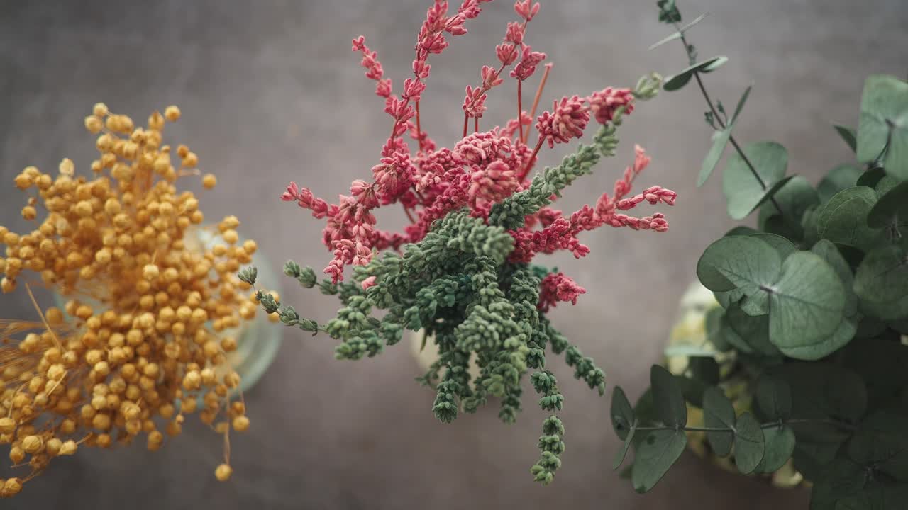 건조한 꽃 배열