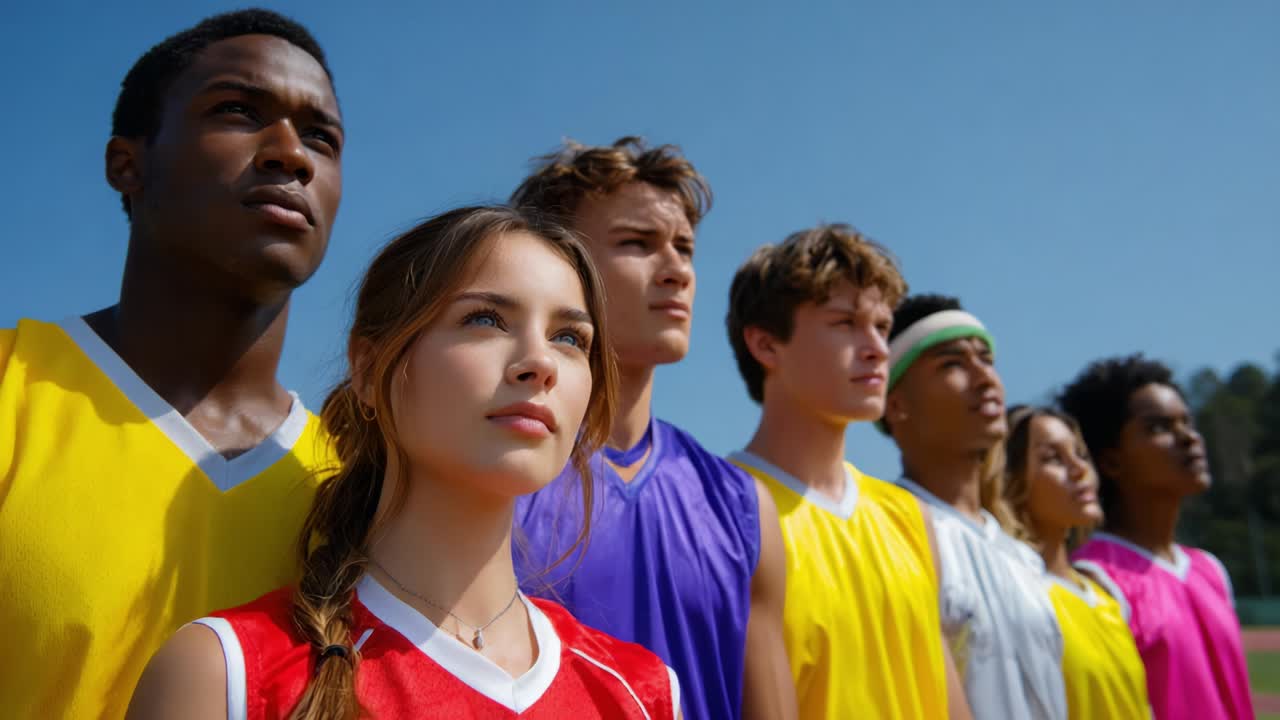 Diverse Group of Young Athletes