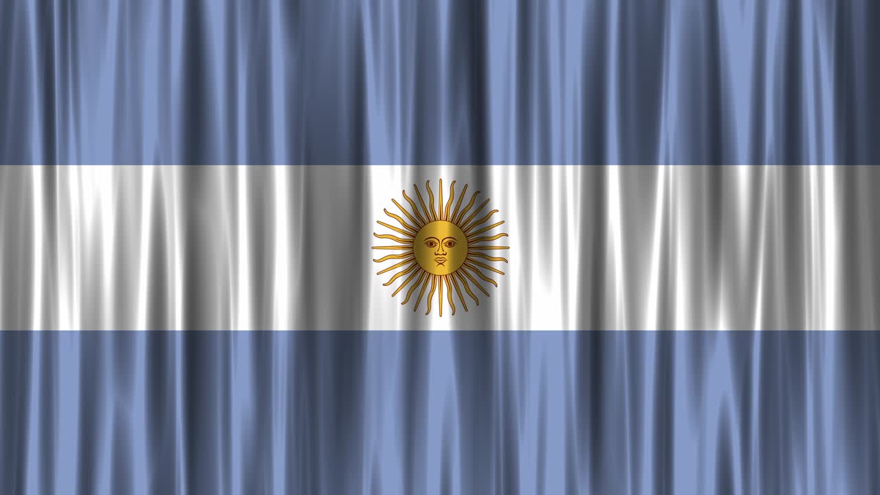 bandera nacional argentina (con bucle)