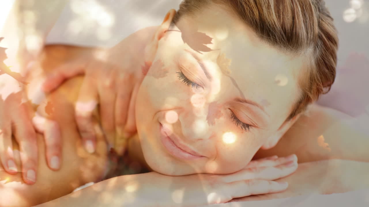 마사지를 받는 여자