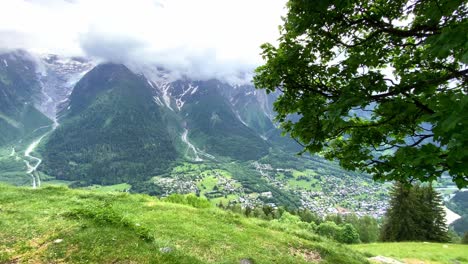 法國梅雷特公園 (parc de merlet) 的豪奇山 (les houches) 的壯觀景色