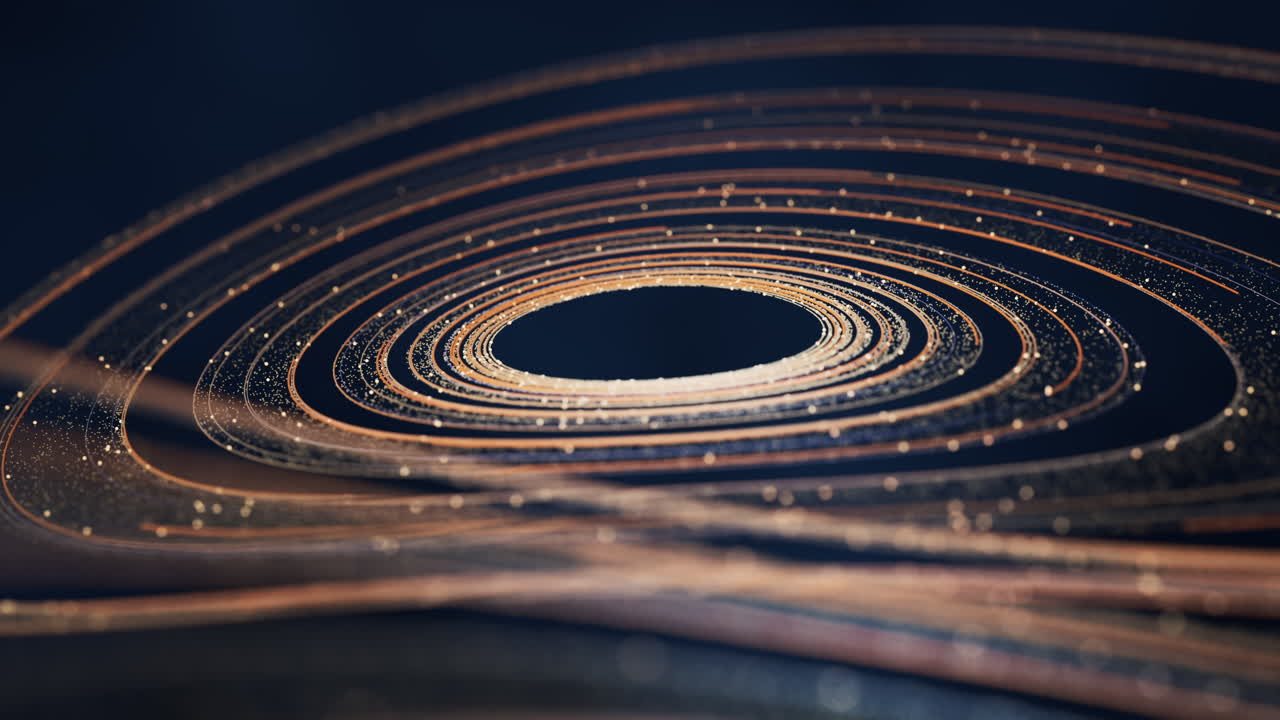 흐르는 디지털 라인 배경, 3d 렌더링