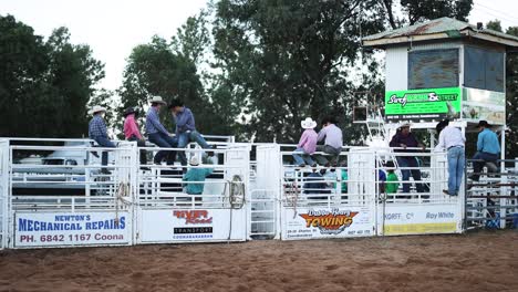 people preparing for a rodeo event