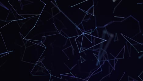 animation of network of connections on dark background