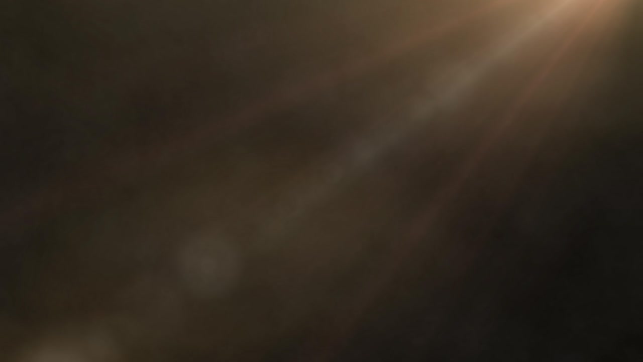Animação 4k de luz com névoa. Luz volumétrica, raios de luz, clarão, sol. Fundo de névoa ou fumaça