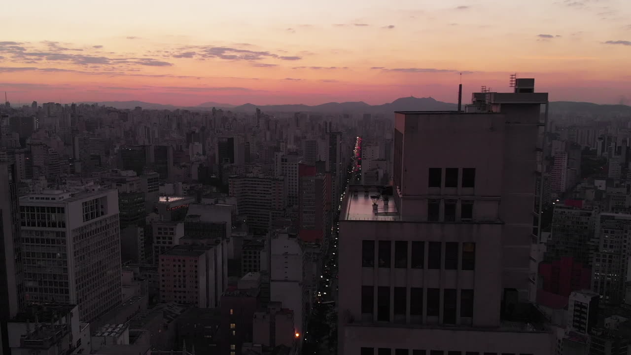 Aerial view of Sao Paulo downtown, Brazil