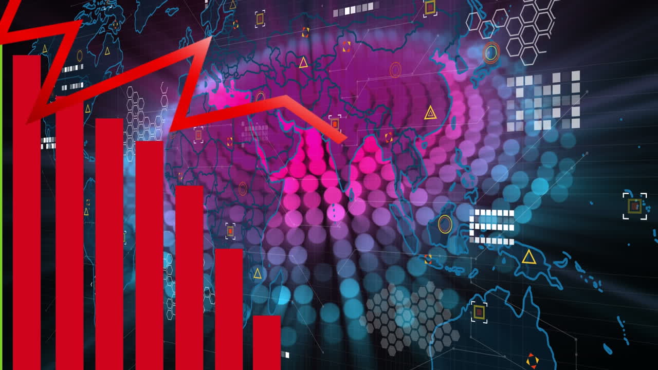 la animación del texto blanco comienza con estrellas blancas parpadeantes y rayas colgantes en negro