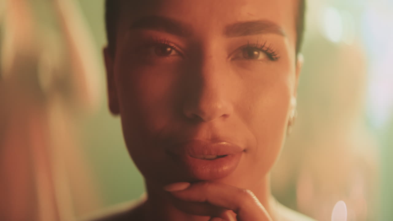 retrato en primer plano de una mujer