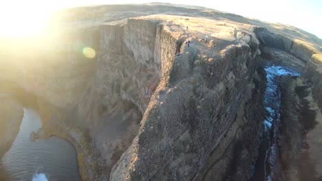 drone flight over the grand canyon of colorado