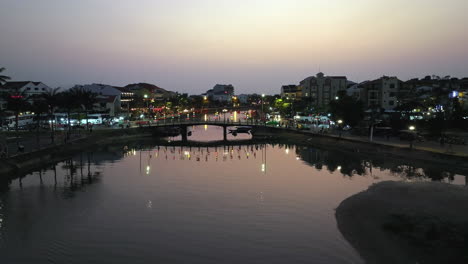 4K-Aerial-of-Hoian,-Vietnam