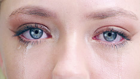 an attractive young woman's eye's in the studio