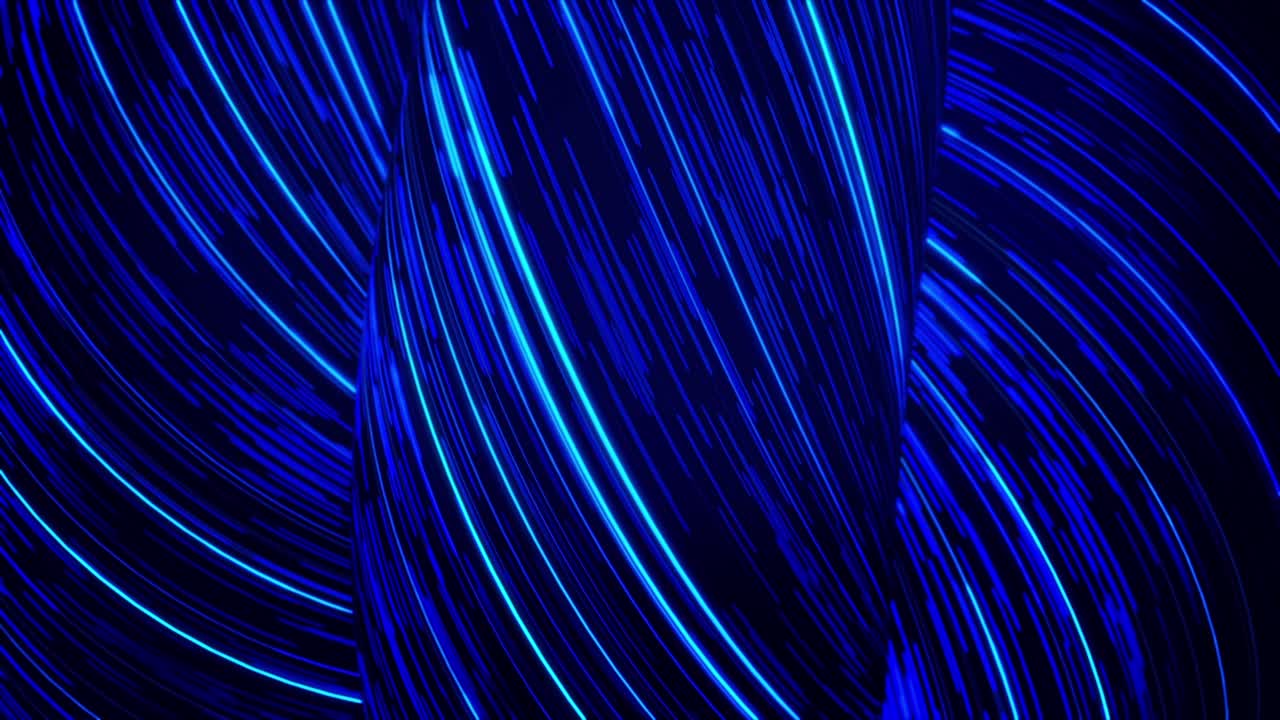 추상적인 파란색 네온 선 배경