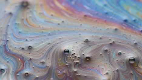 colorful oil slick macro