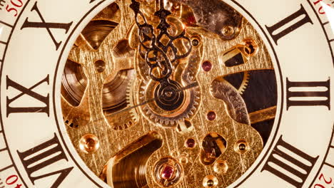 close up on vintage clock