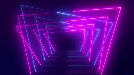 lazo de fondo de video de escenario de luces brillantes de neón abstracto 4k