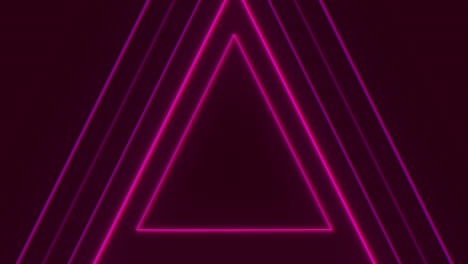 futuristic glow pink triangles a with neon lines