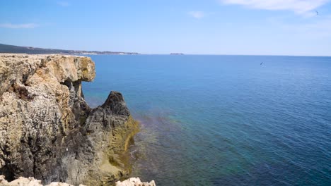 coastal cliff and ocean view