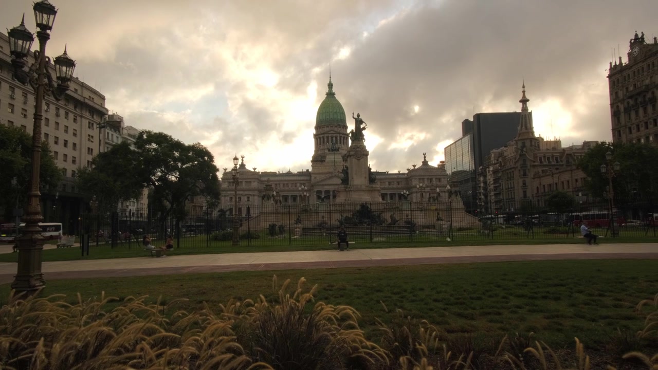 Panoramica dell'Edificio del Congresso della Nazione Argentina a Buenos Aires.